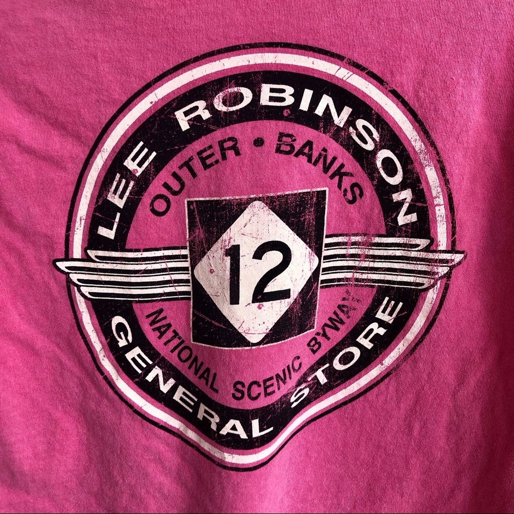 OBX Lee Robinson’s General Store Pink Long Sleeve Tee